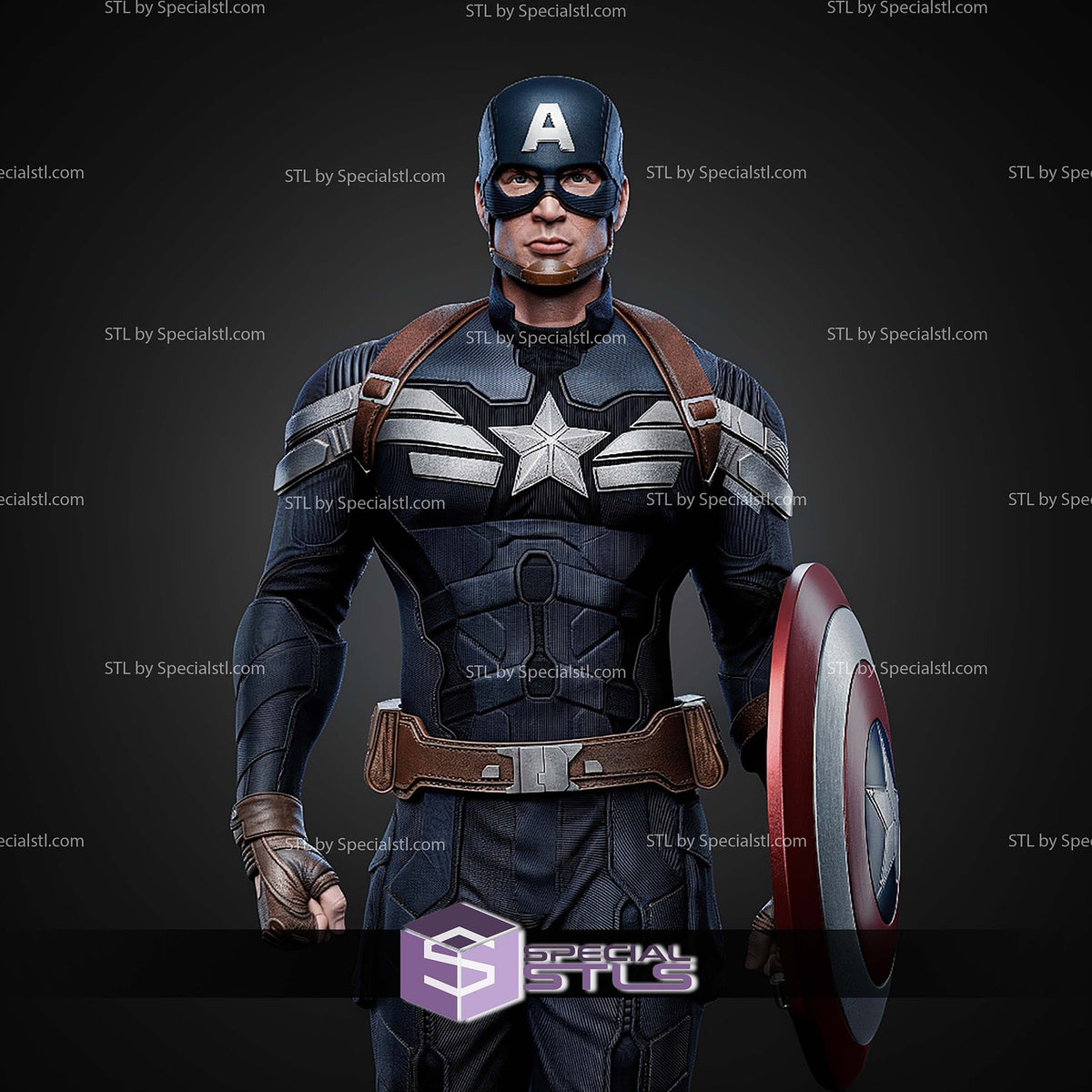 Captain America Winter Soldier Walking Marvel statua da collezione IceBreaker Series vista alternativa