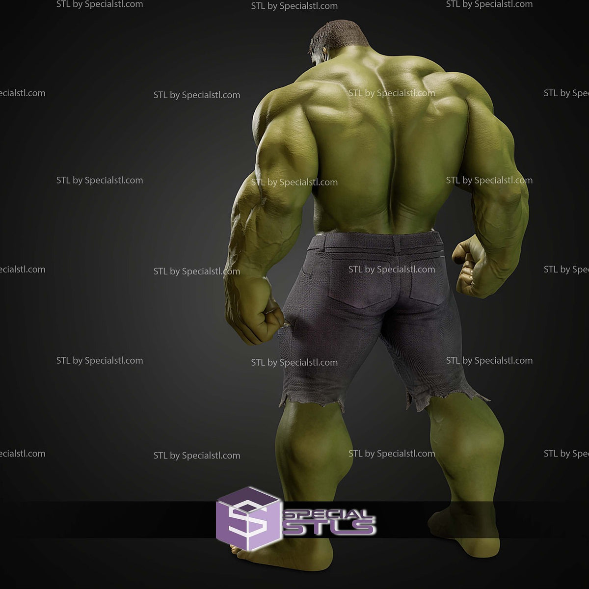Hulk Marvel statua da collezione IceBreaker Series vista alternativa