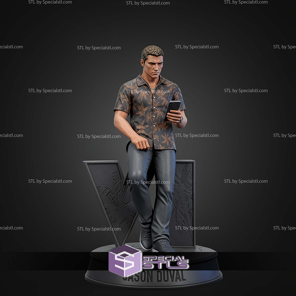 Jason Duval GTA VI dettaglio statua da collezione 4