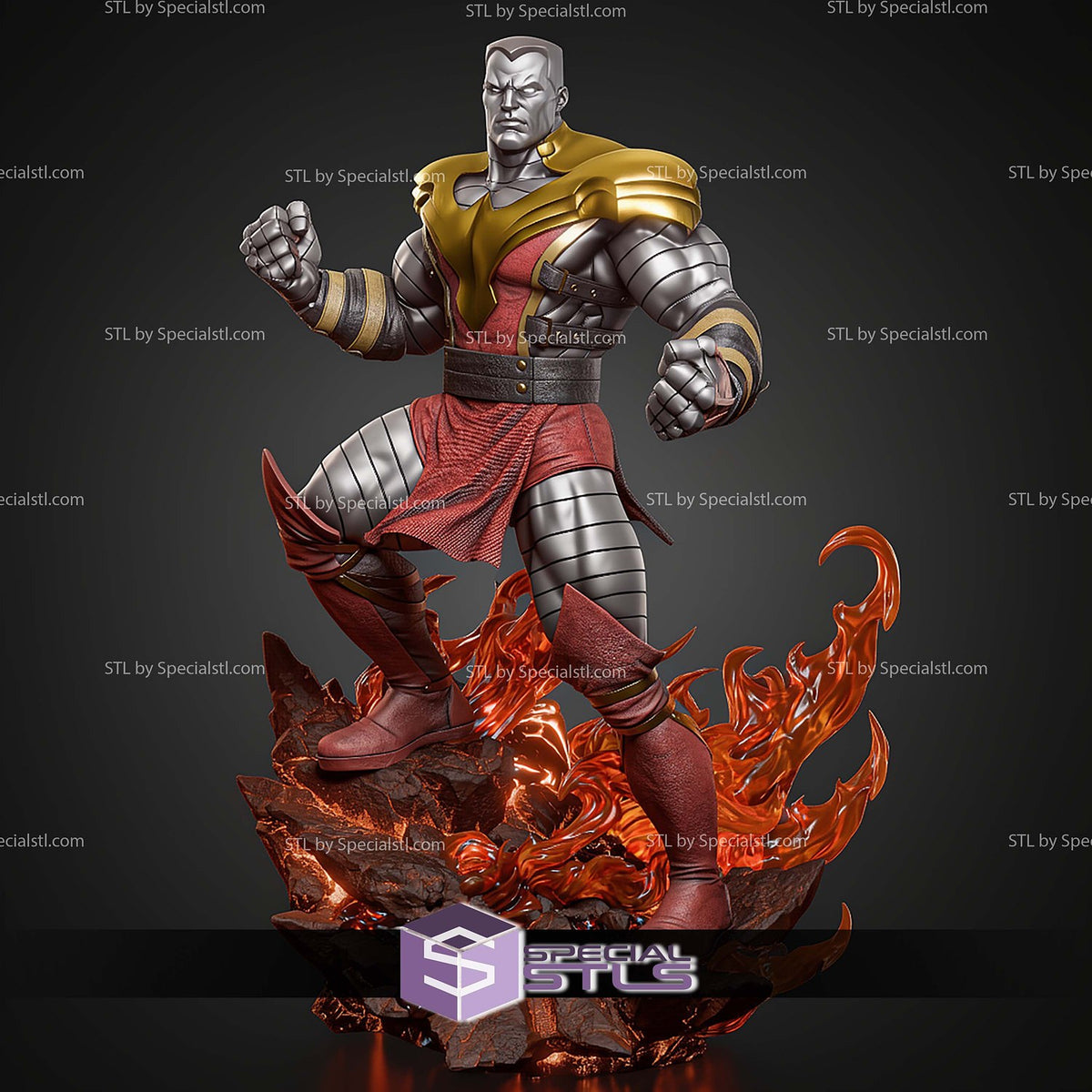 Colossus X-Men statua da collezione IceBreaker Series vista alternativa