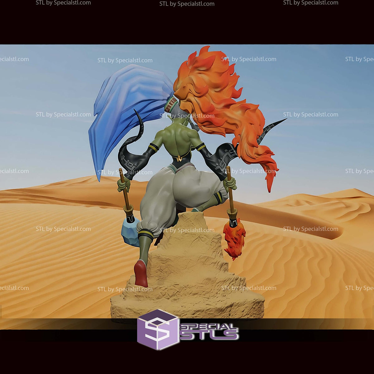 Twinrova The Legend of Zelda statua da collezione IceBreaker Series vista alternativa