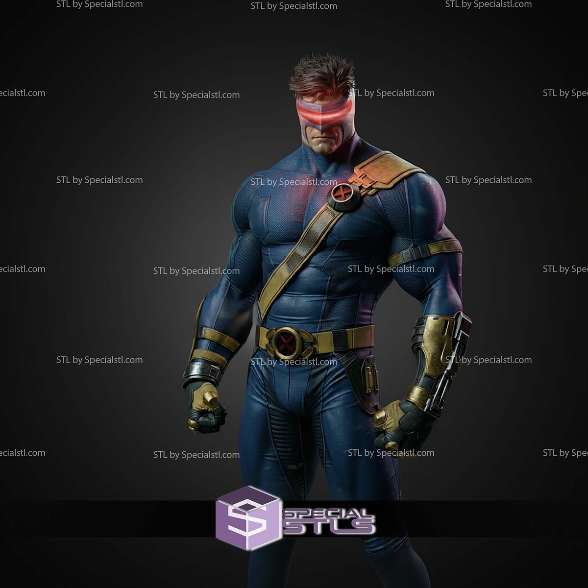 Vigilante Cyclops X-Men statua da collezione IceBreaker Series vista alternativa