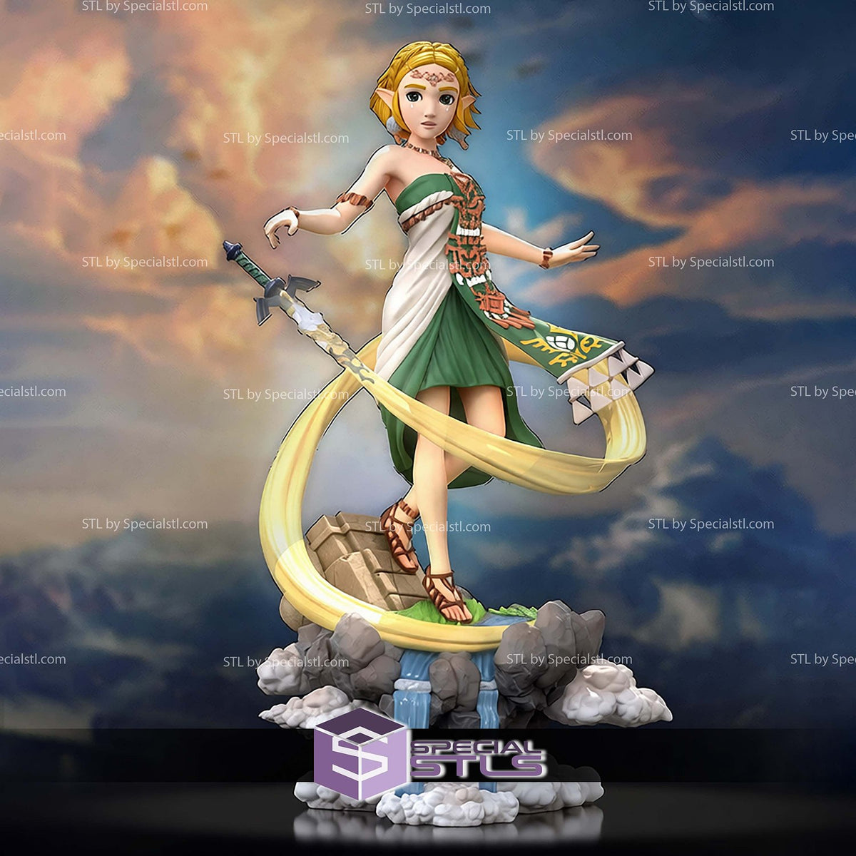 Zelda The Legend of Zelda dettaglio statua da collezione 3