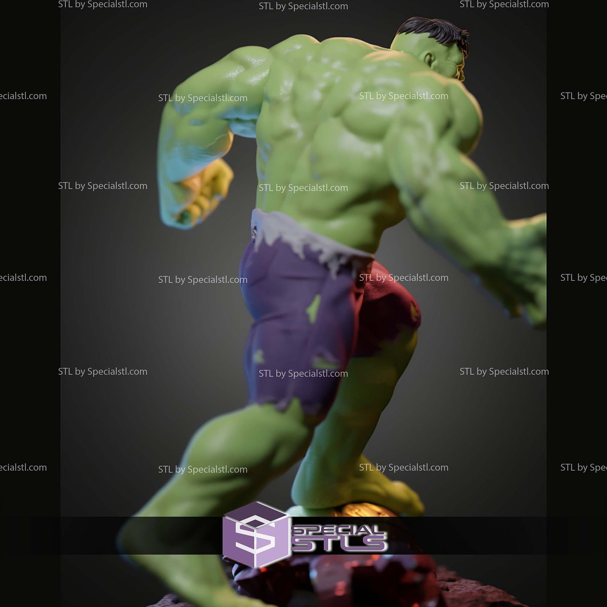 Young Hulk Marvel dettaglio statua da collezione 3