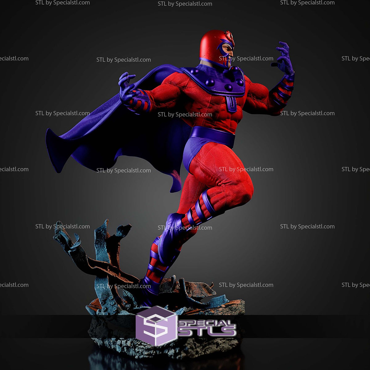 Magneto Classic Comic X-Men dettaglio statua da collezione 4