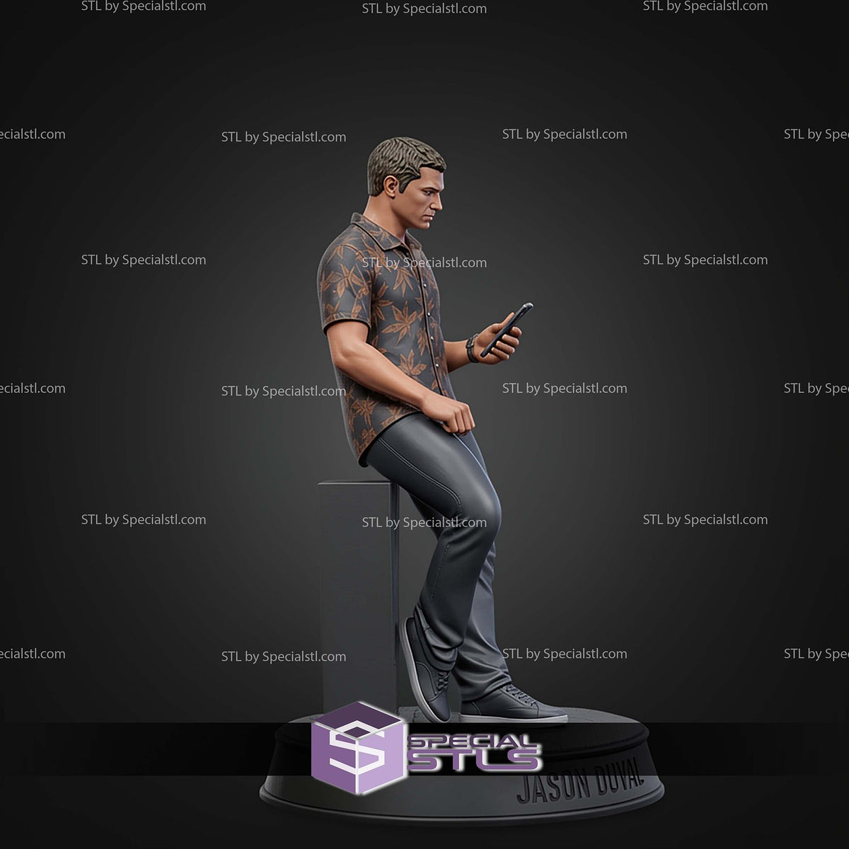 Jason Duval GTA VI statua da collezione IceBreaker Series vista alternativa