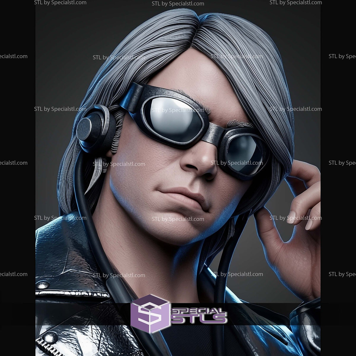 Quicksilver Movie X-Men statua da collezione IceBreaker Series vista alternativa