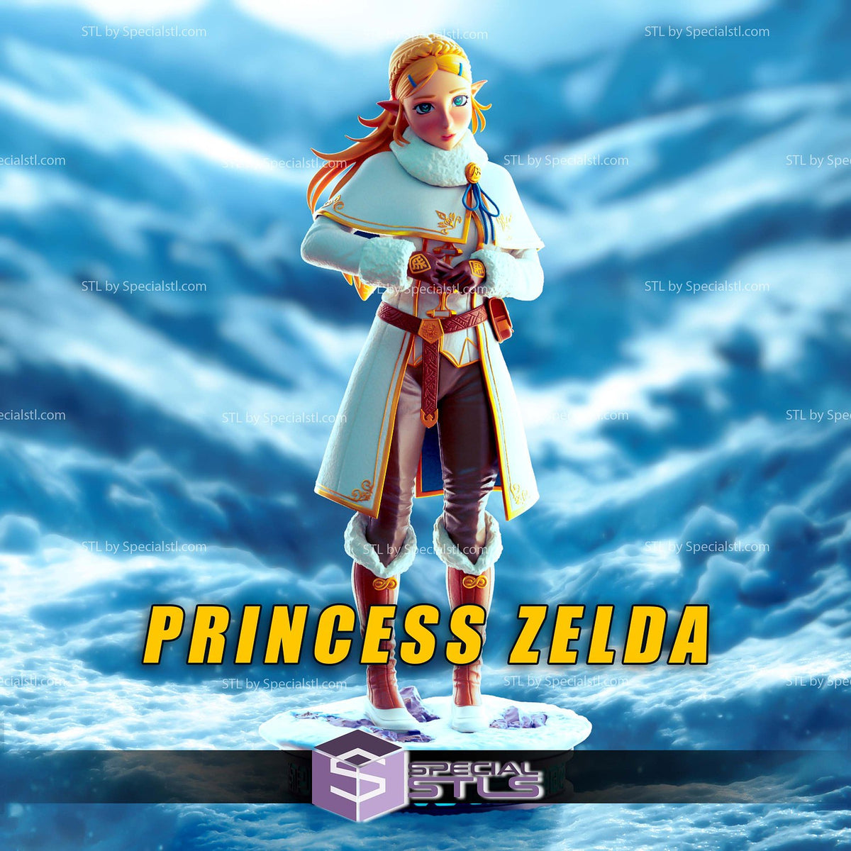 Princess Zelda Winter Outfit The Legend of Zelda statua da collezione IceBreaker Series