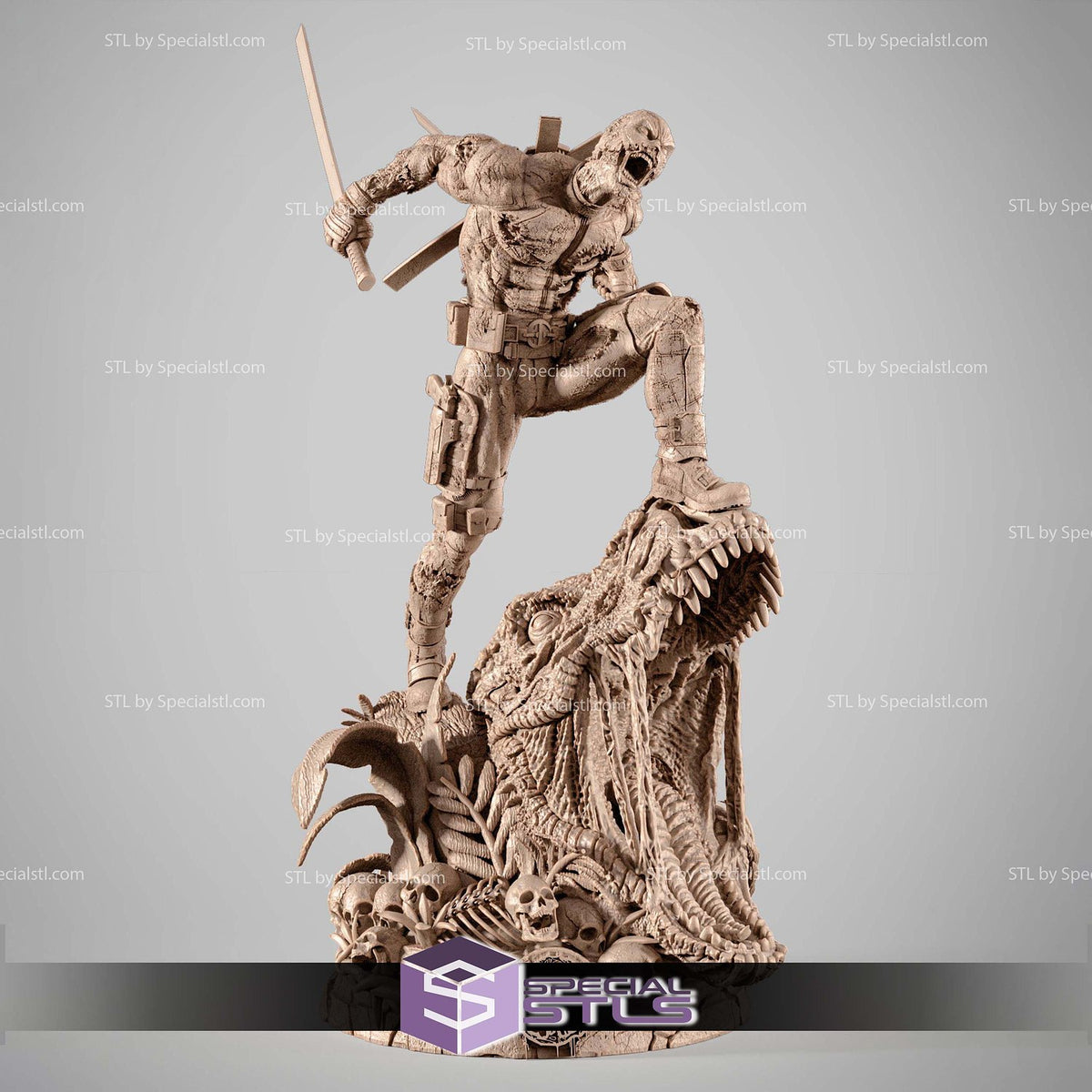 Deadpool Zombie Marvel statua da collezione IceBreaker Series