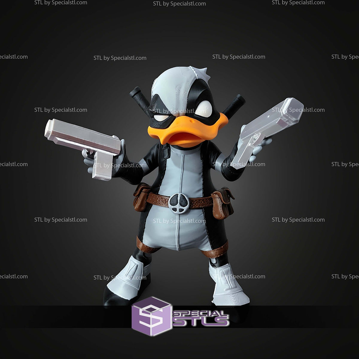 Deadpool Duck Lucas Duck Marvel statua da collezione IceBreaker Series