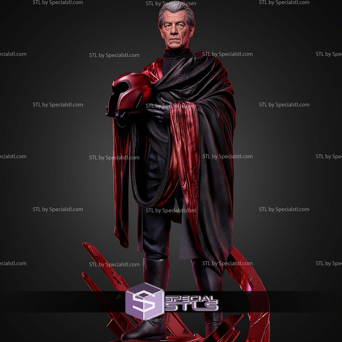 Magneto Ian Mckellen X-Men dettaglio statua da collezione 4