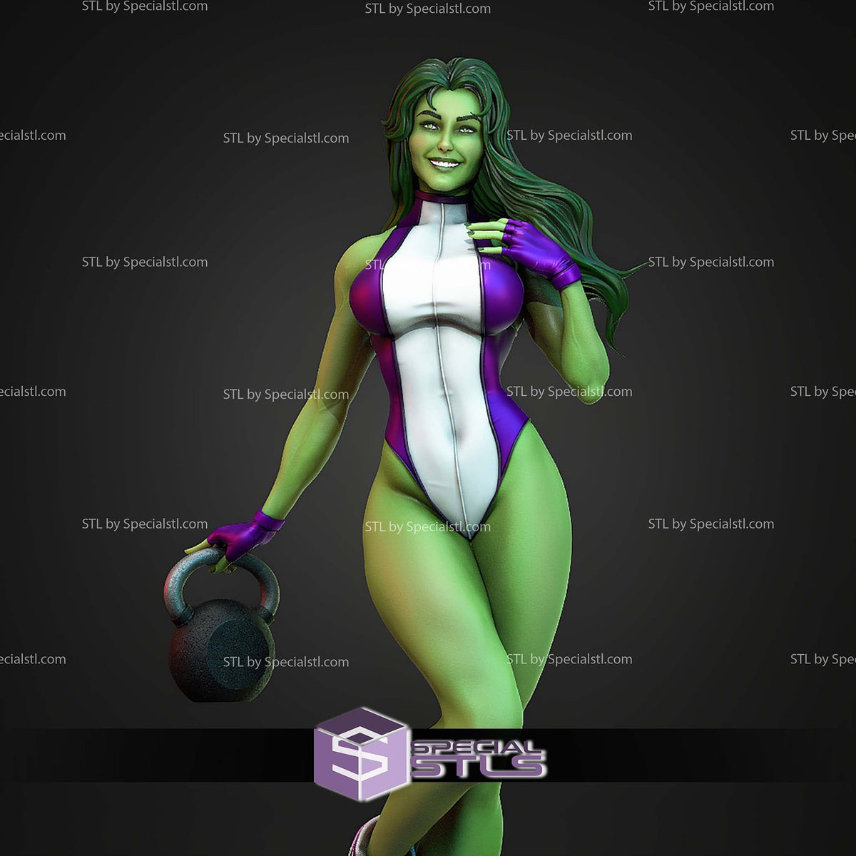 She-Hulk Marvel dettaglio statua da collezione 3