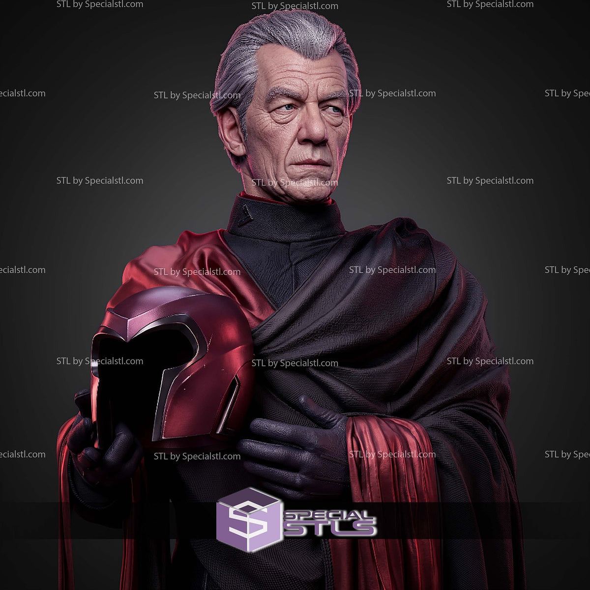Magneto Ian Mckellen X-Men statua da collezione IceBreaker Series vista alternativa
