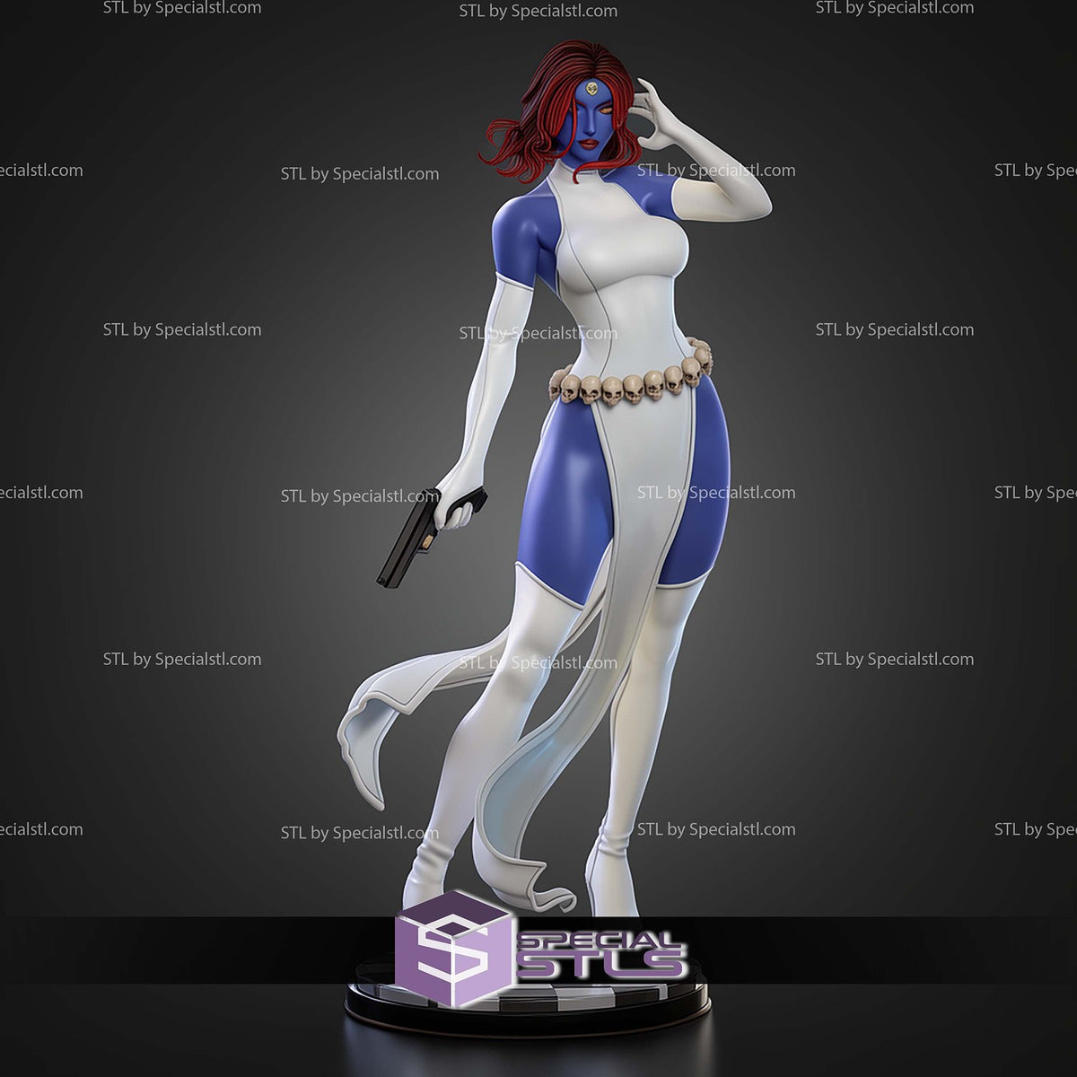 Mystique with Gun X-Men statua da collezione IceBreaker Series