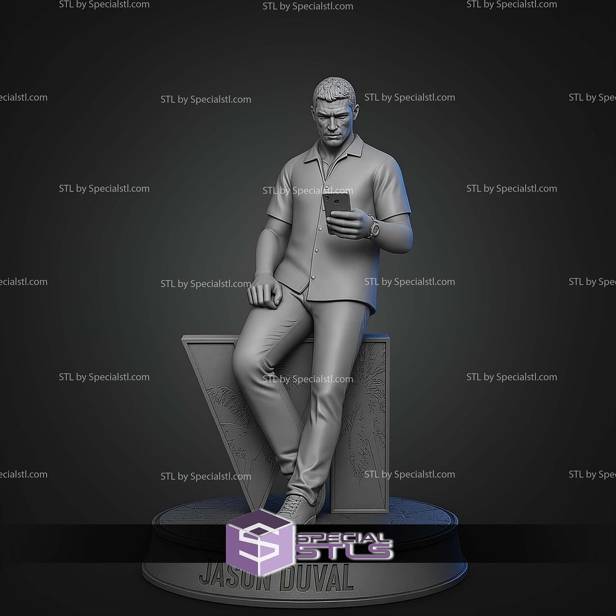 Jason Duval GTA VI dettaglio statua da collezione 3
