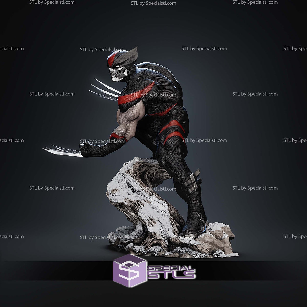 Ultimate Wolverine X-Men dettaglio statua da collezione 4