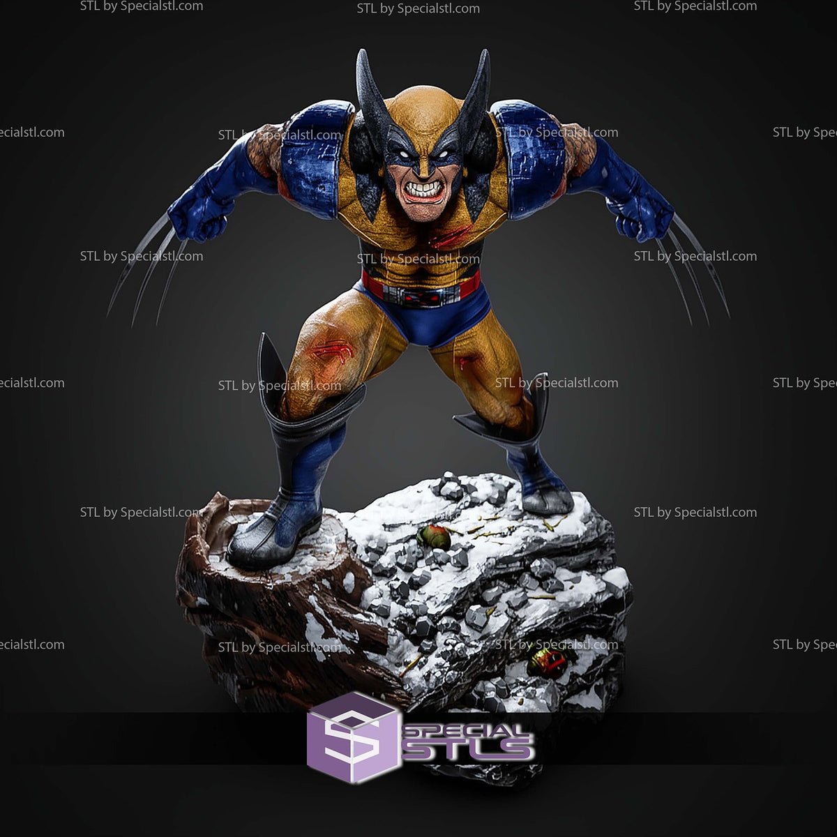 Wolverine Attack Winter X-Men statua da collezione IceBreaker Series