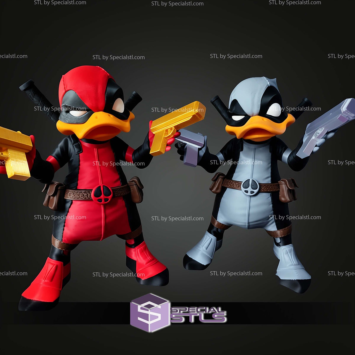 Deadpool Duck Lucas Duck Marvel statua da collezione IceBreaker Series vista alternativa