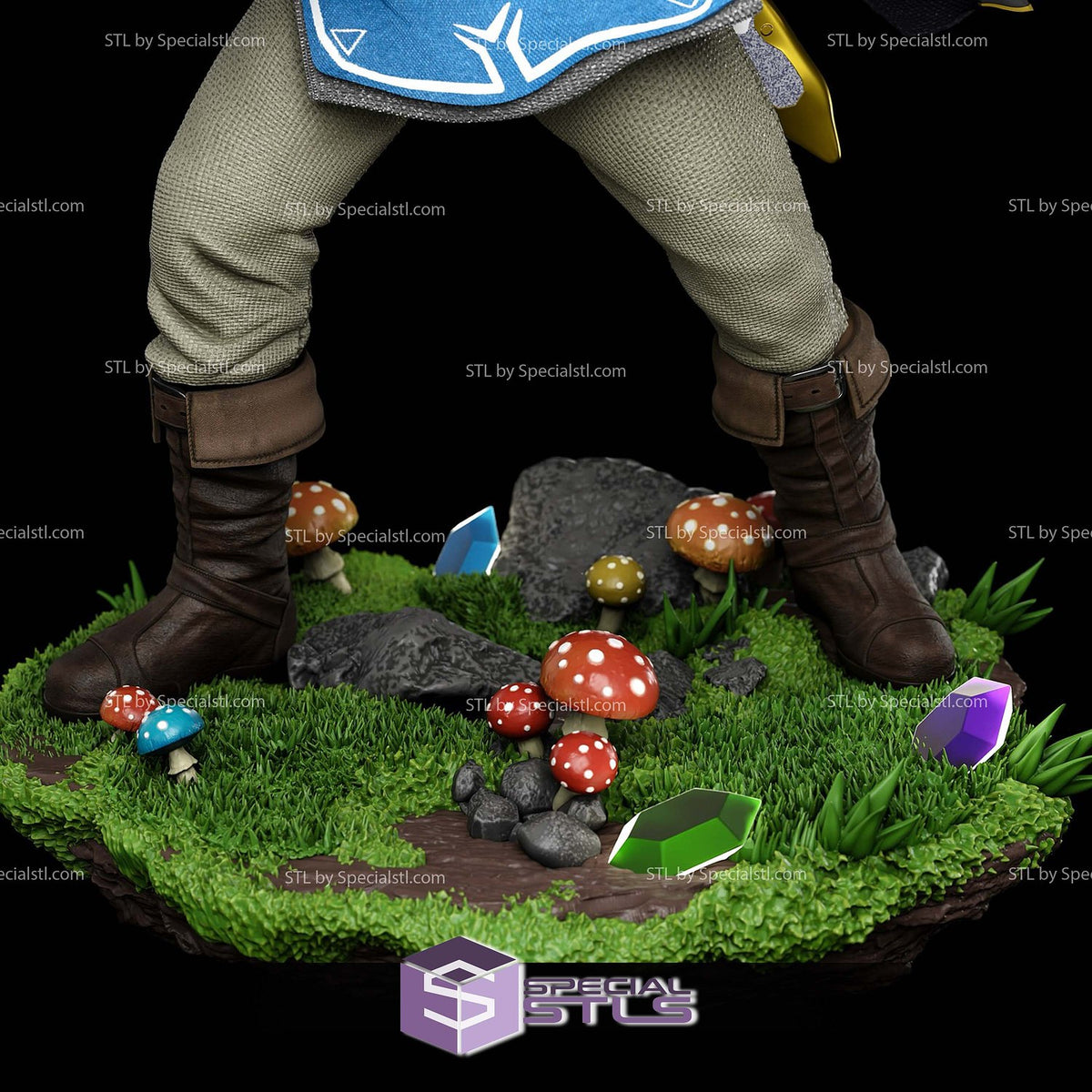Link V3 The Legend of Zelda dettaglio statua da collezione 3