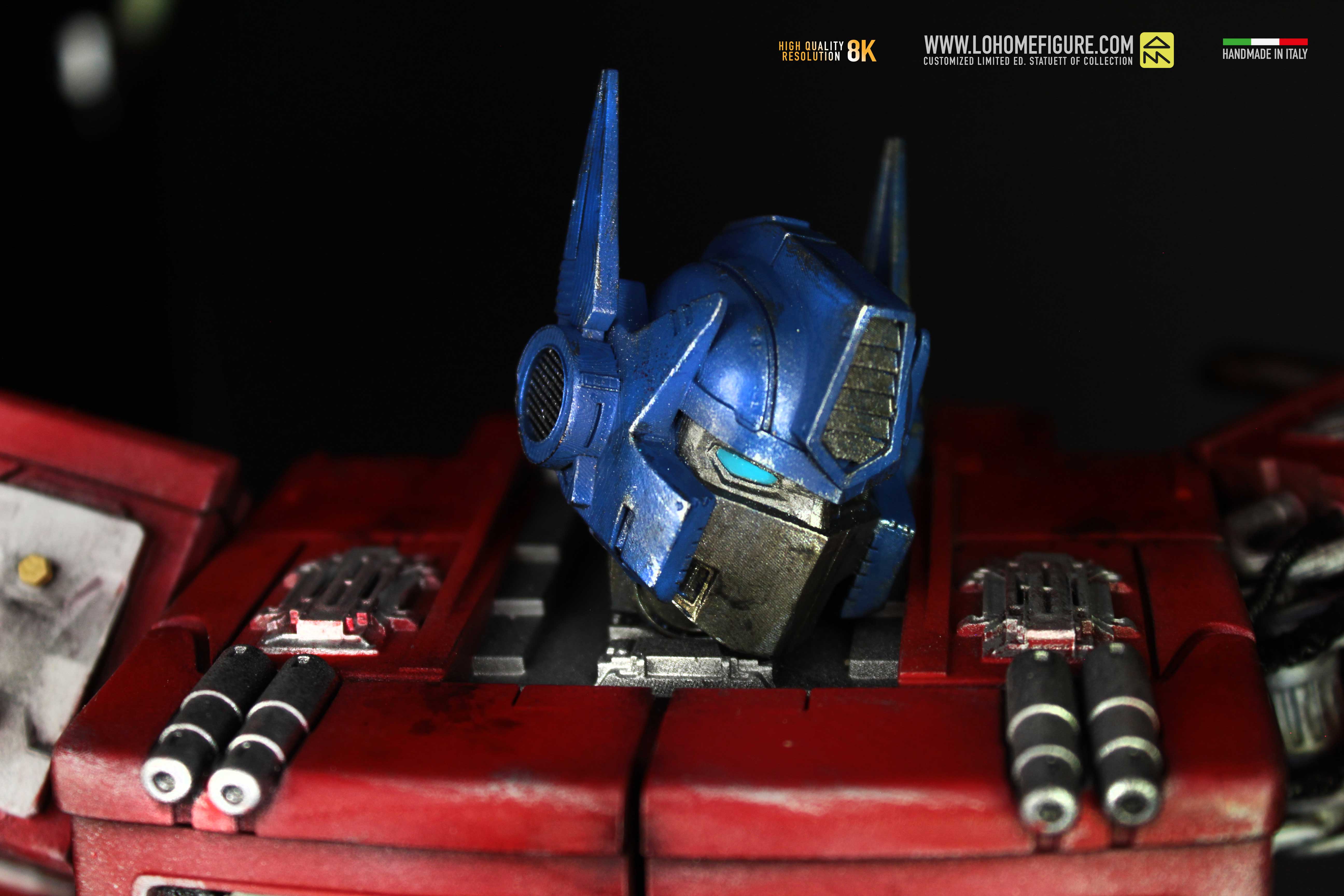 Transformers Diorama da collezione - Optimus Prime Figure con multi LED - scala 1:4