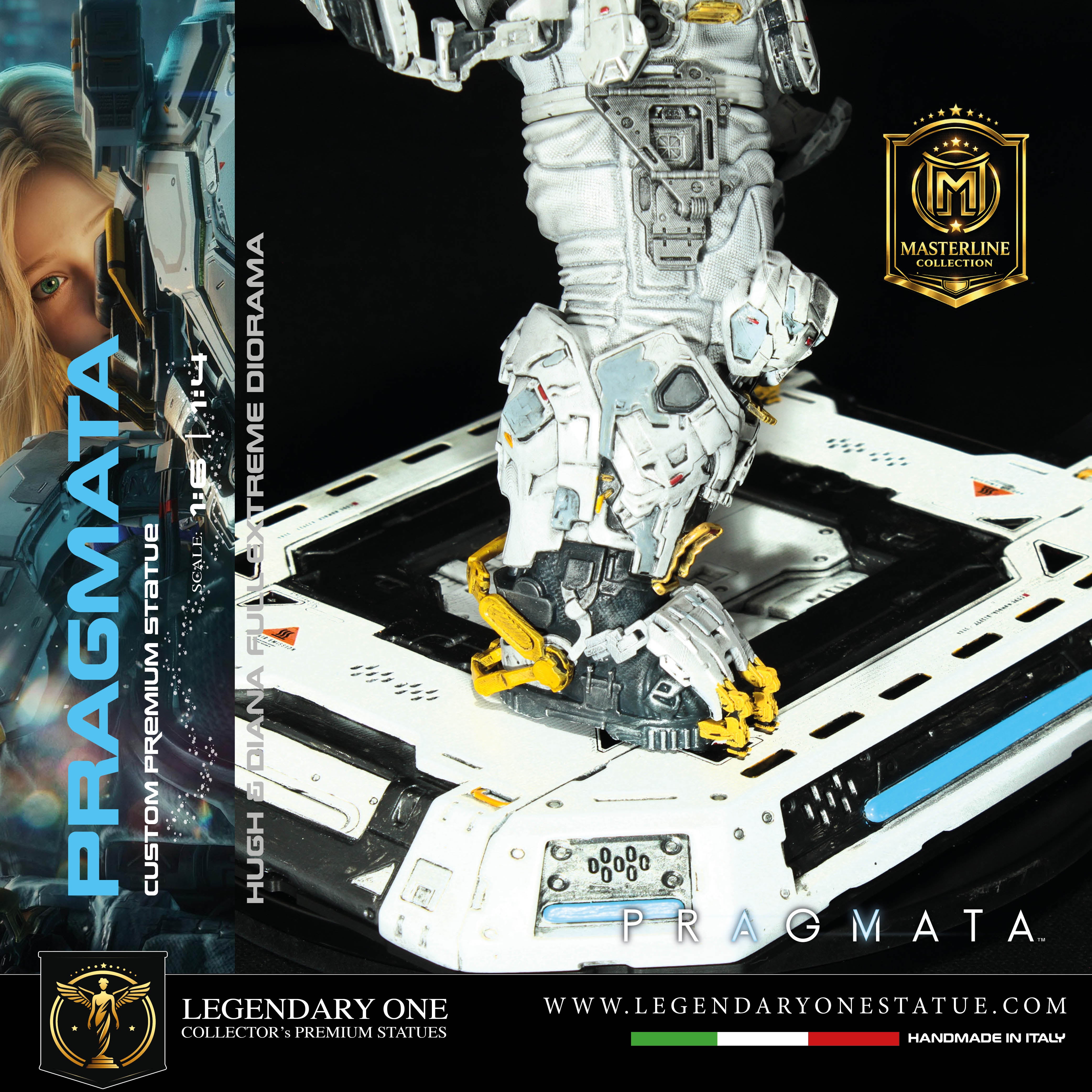 Pragmata Statua da Collezione Esclusiva - Hugh & Diana Diorama Figure - Real Game Color - scala 1:6 / 1:4