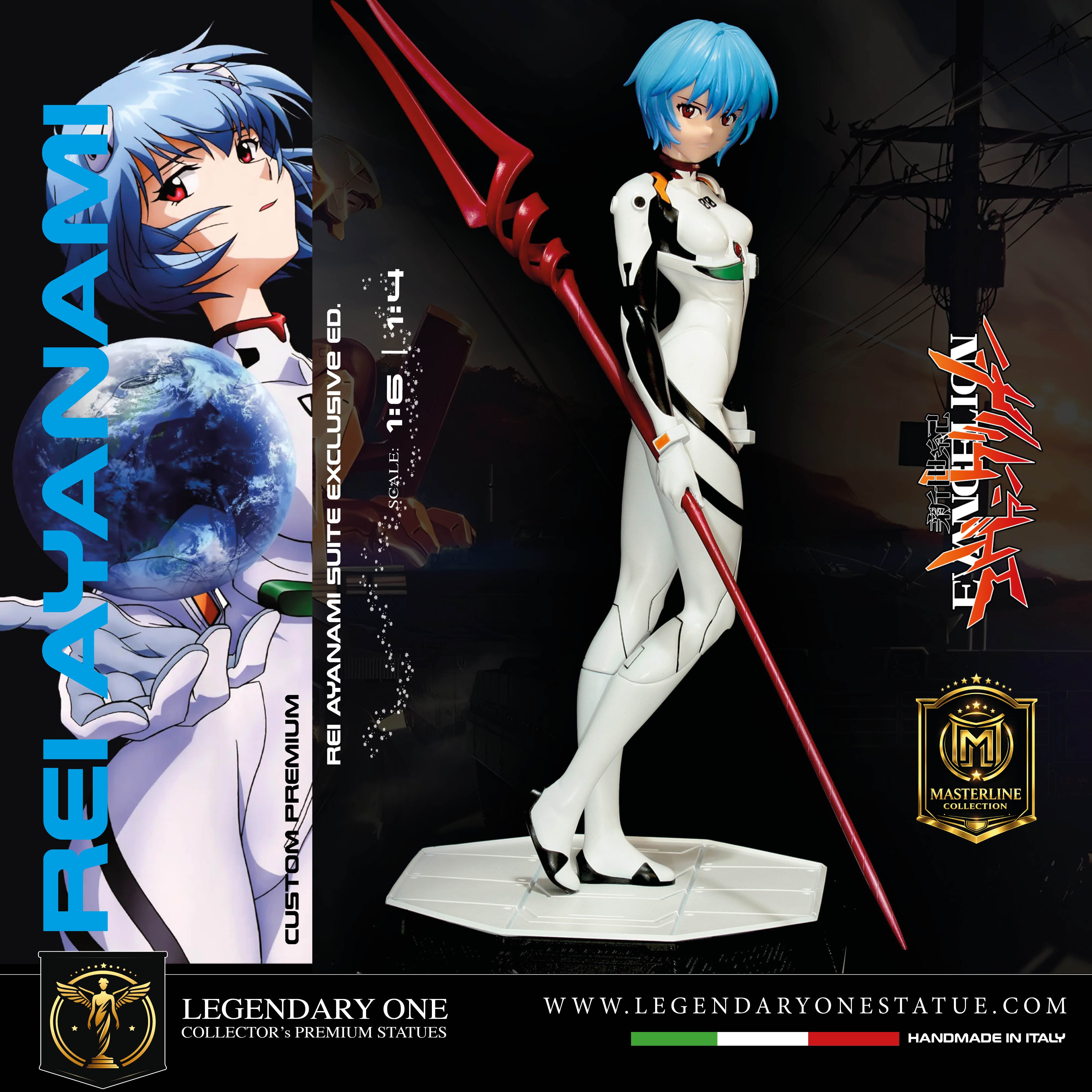 Rei Ayanami Statua da Collezione Esclusiva - Evangelion Figure Rei PlugSuit Edition - Real Anime Color - scala 1:6 / 1:4