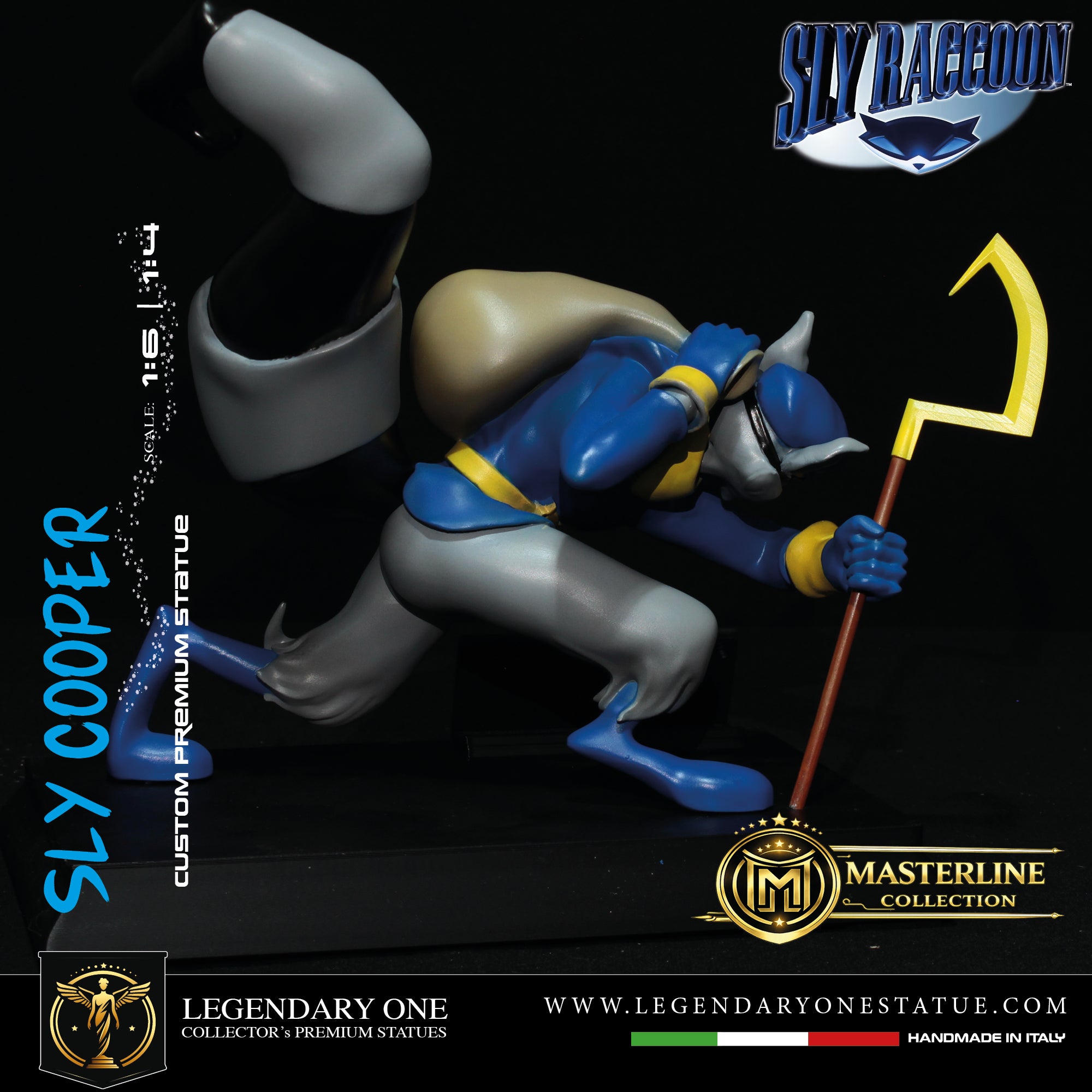 Sly Cooper Statua da collezione - Sly Cooper Figure esclusiva Real Game Color - scala 1:6