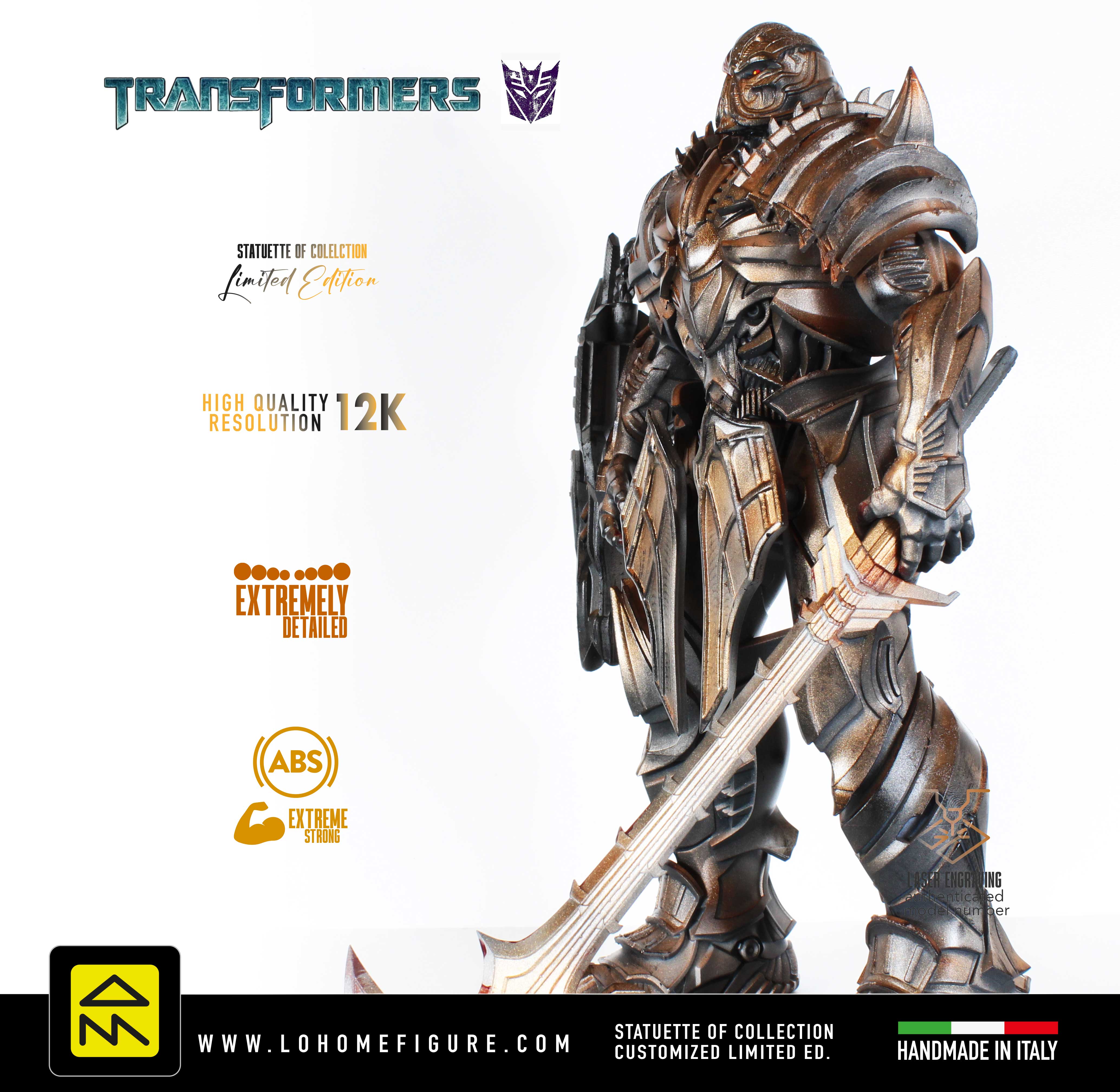 Megatron Statua da collezione - Transformers Figure Real Cinematic Color - scala 1:6