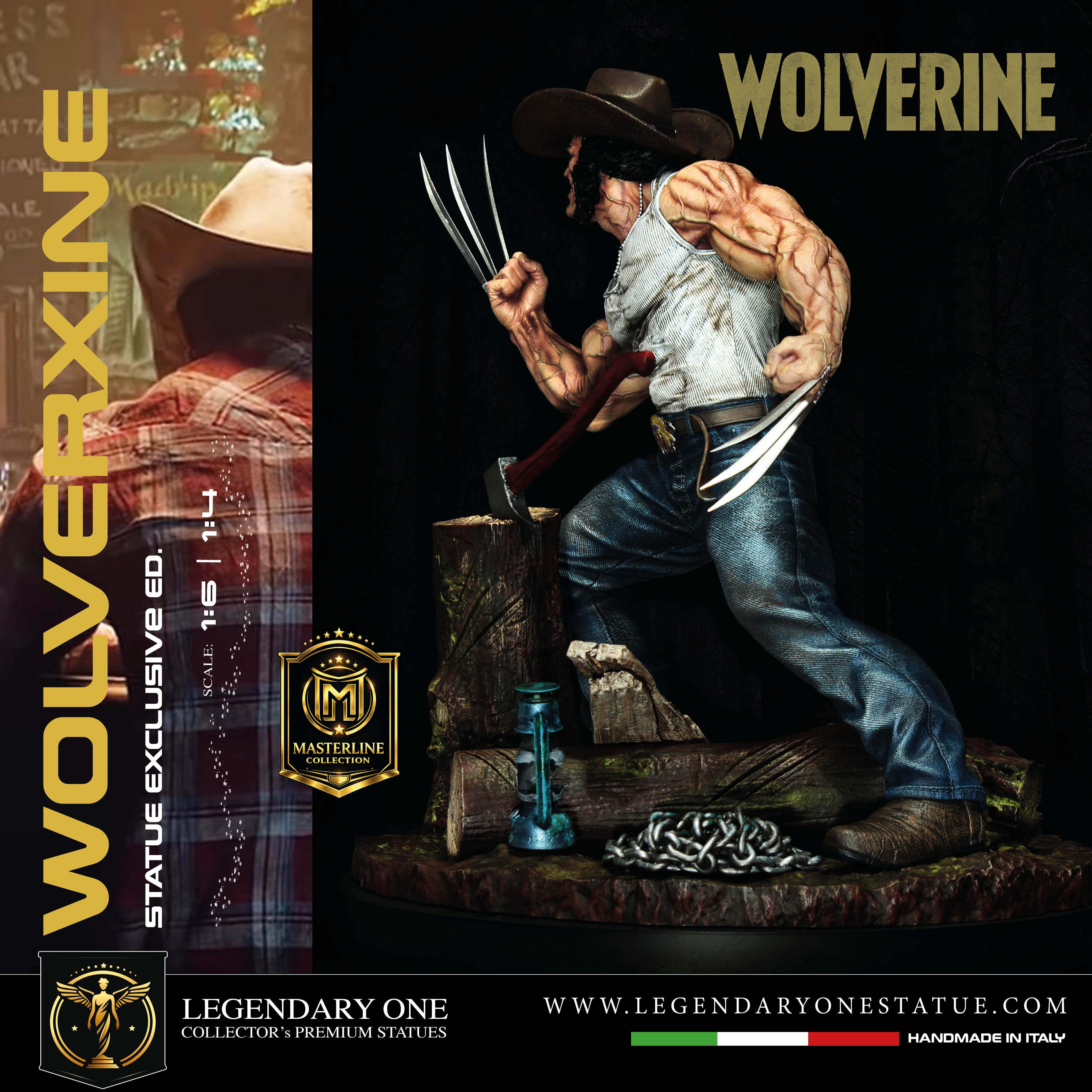 Wolverine Statua da collezione Esclusiva | Masterline Collection - Real Game Color | Scale 1:4 & 1:6