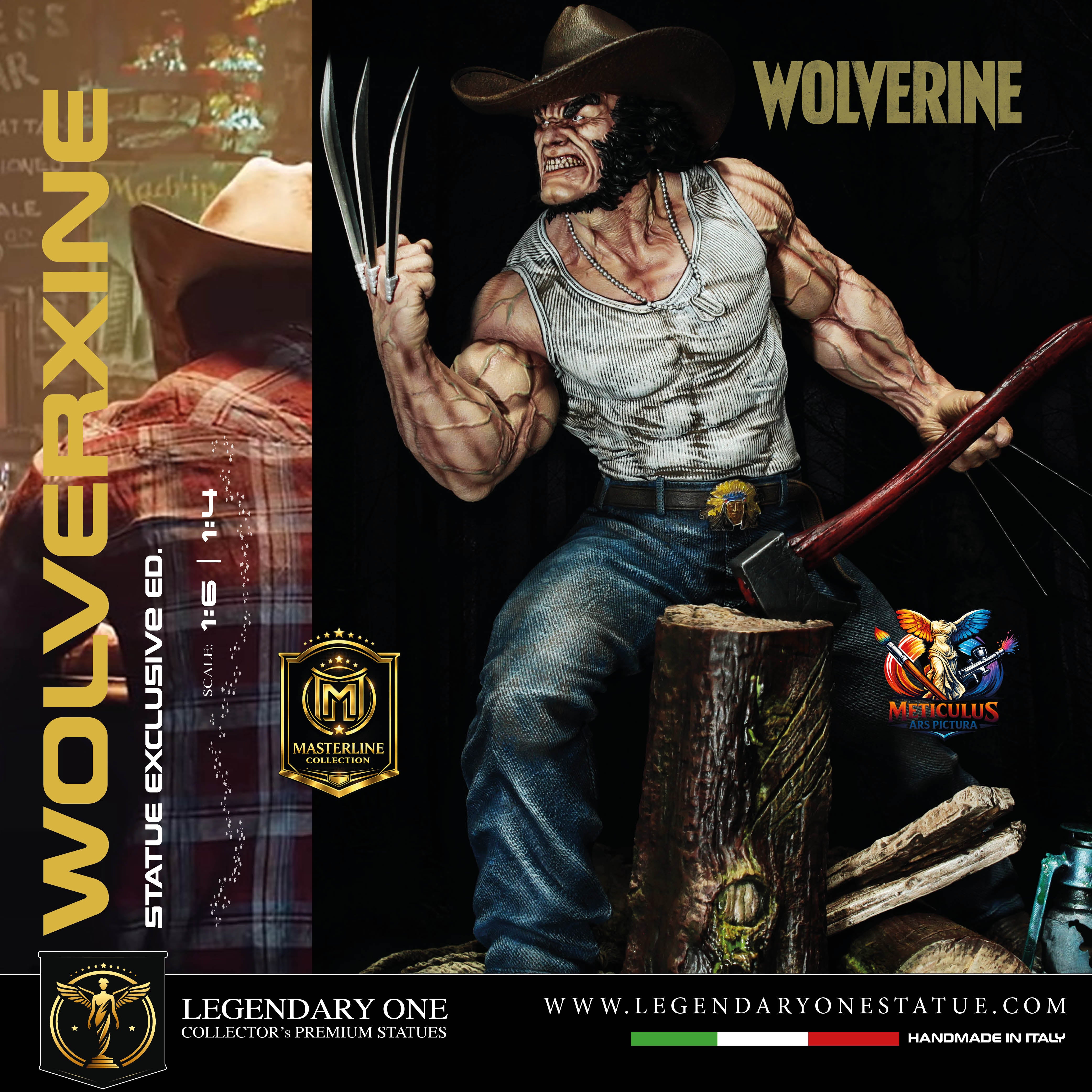 Wolverine Statua da collezione Esclusiva | Masterline Collection - Real Game Color | Scale 1:4 & 1:6
