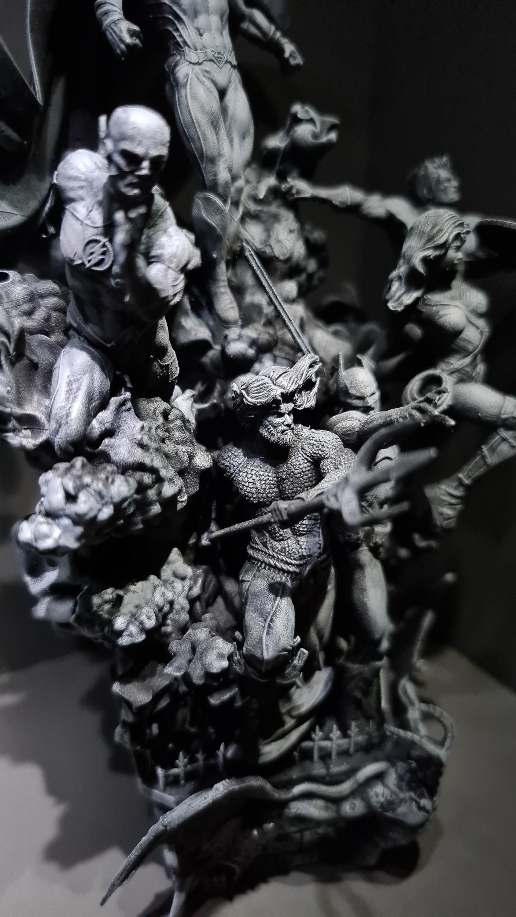 Justice League Diorama da collezione - DC Comics Figure effetto fumo - scala 1:4