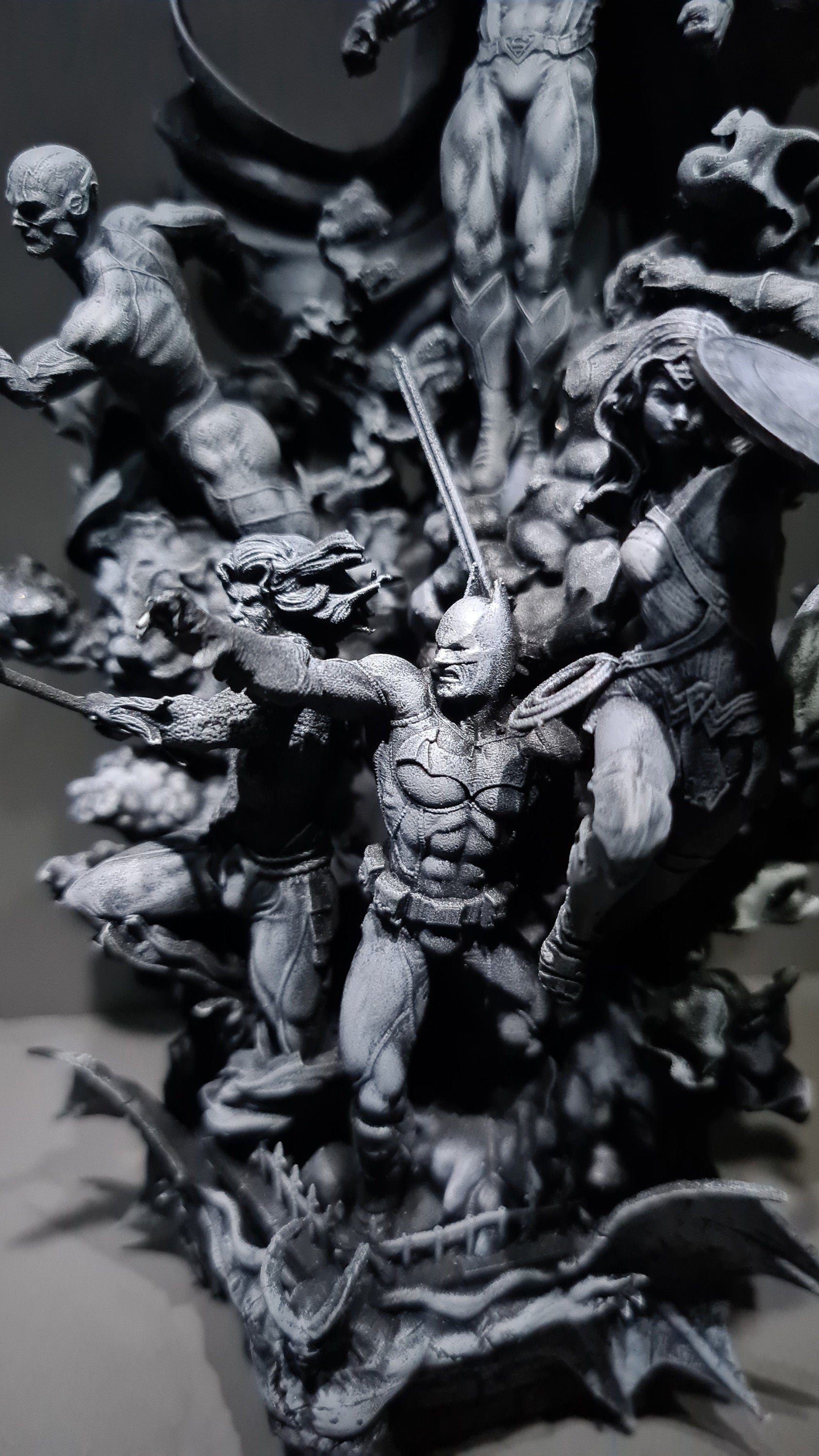 Justice League Diorama da collezione - DC Comics Figure effetto fumo - scala 1:4