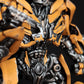 Bumblebee Figure, Transformers Statua da collezione, Magnifica Action Figure di Bumblebee Metal Effect qualità 12K incisione Made in Italy