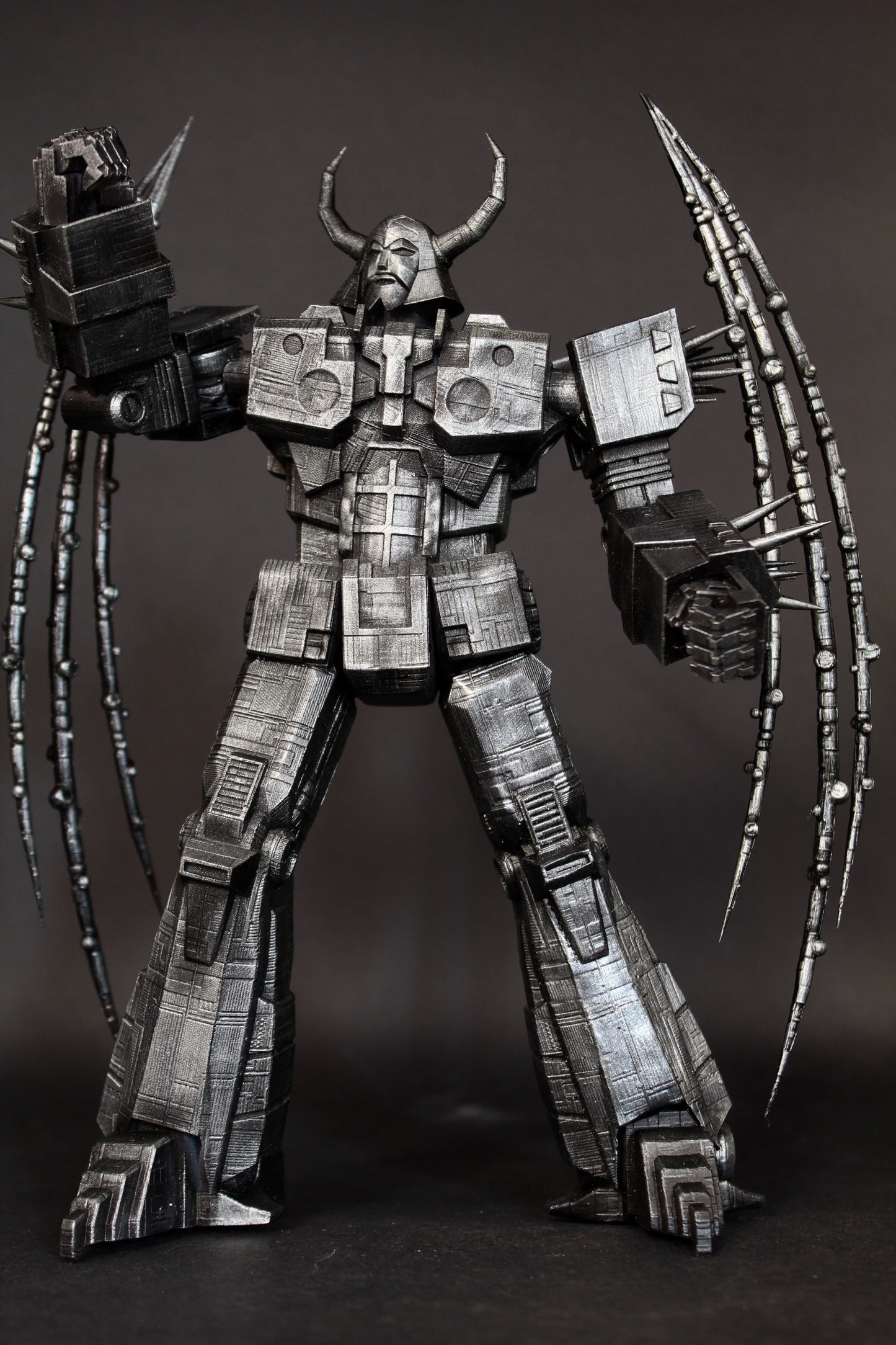 Unicron Figure, Transformers Action Figure Statua esclusiva di Unicron, Metallic Hard Effect, 28cm, con qualità magnifica 12K Made in Italy