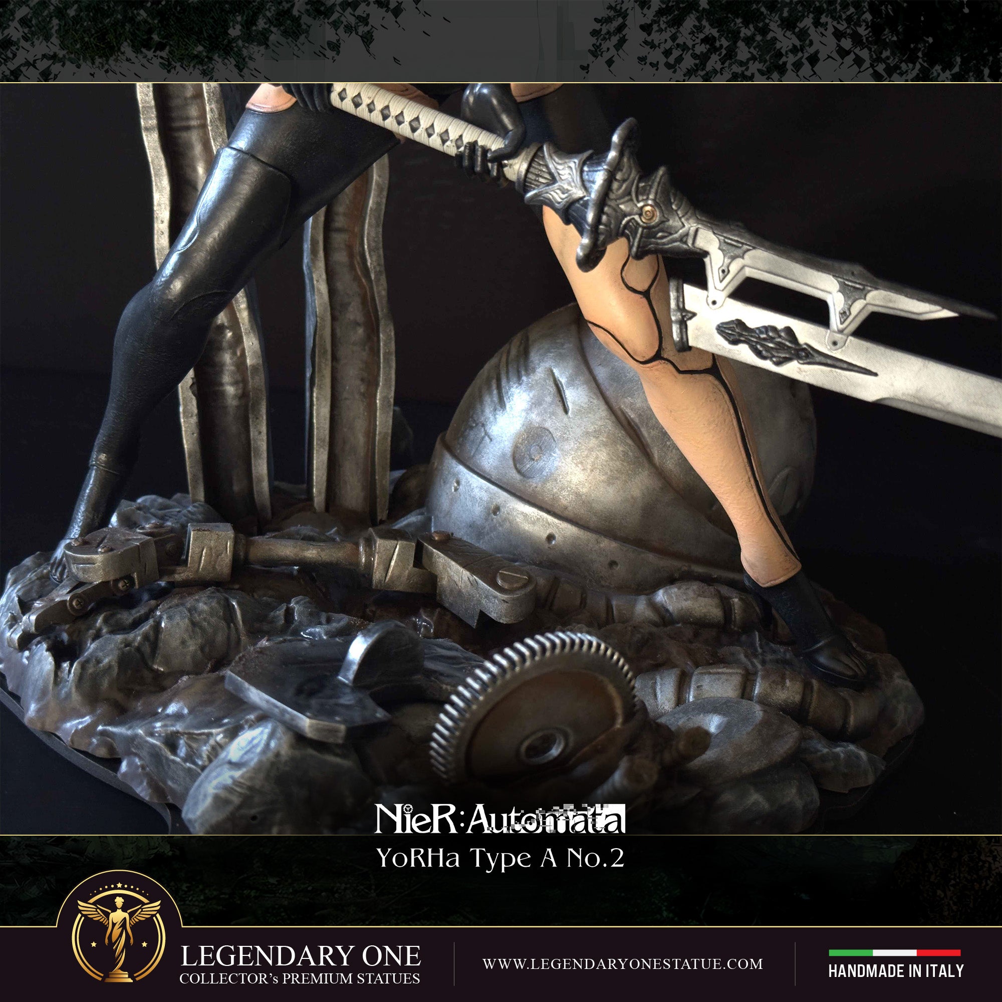 A2 Statua da collezione - NieR:Automata Figure esclusiva - YoRHa Real Game Color - scala 1:6/1:4