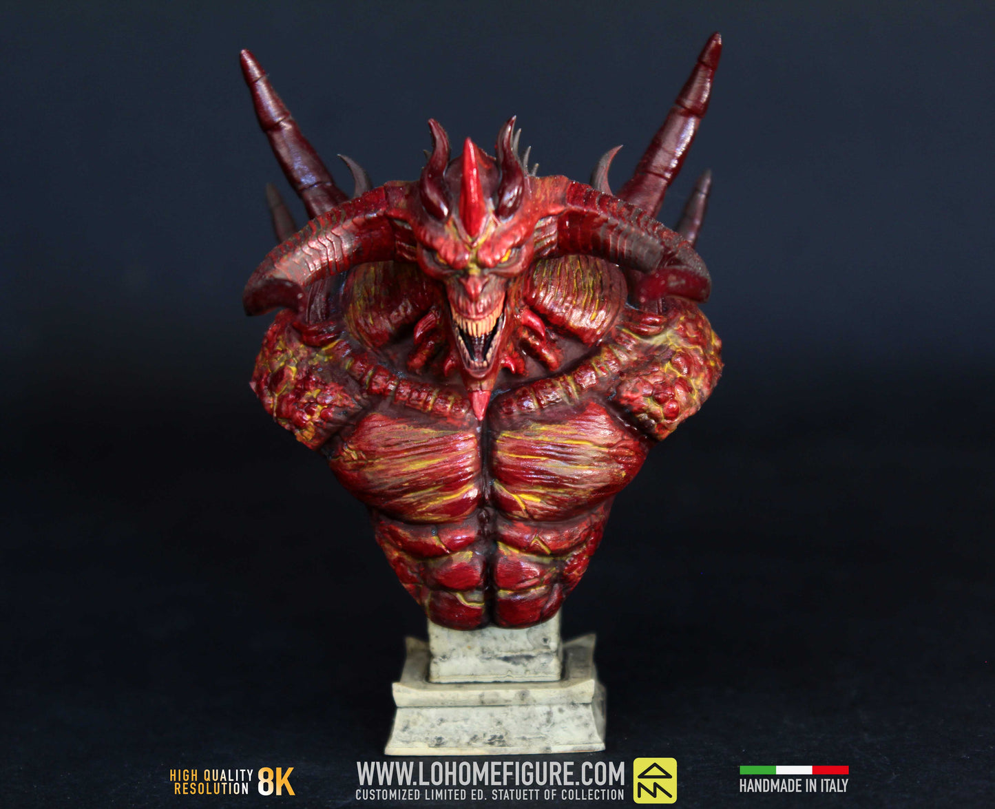 Diablo 4 Figure, statua da collezione di Mephisto personaggio di Diablo, Action Figure di Diablo Mephisto Figurine, 12k Made in Italy