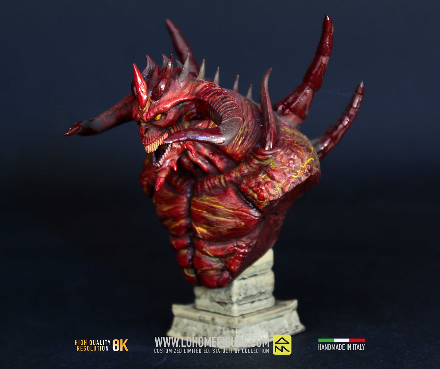 Diablo 4 Figure, statua da collezione di Mephisto personaggio di Diablo, Action Figure di Diablo Mephisto Figurine, 12k Made in Italy