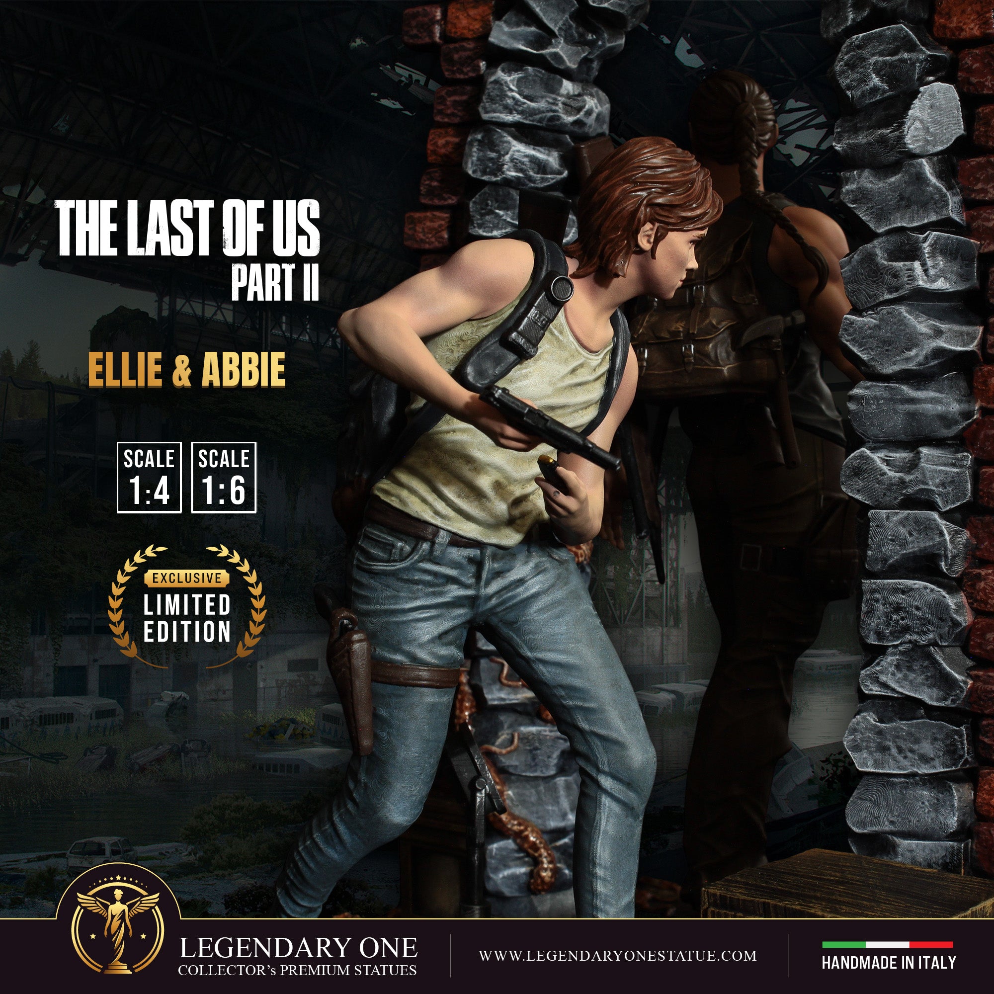 The Last Of US Statua da collezione Esclusiva - Ellie & Abby Figure Limited Edition - scala 1:4