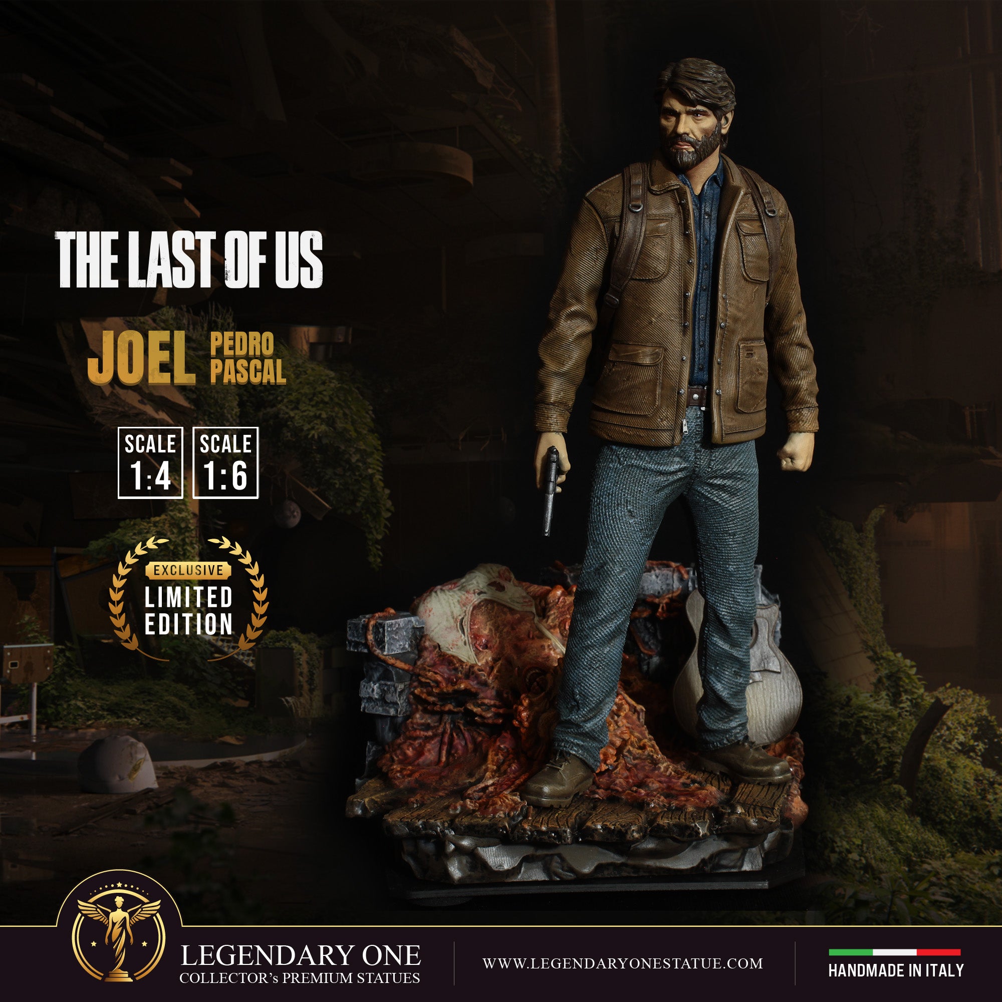 Joel Miller Statua da collezione Esclusiva - The Last of Us Figure Limited Edition - scala 1:4