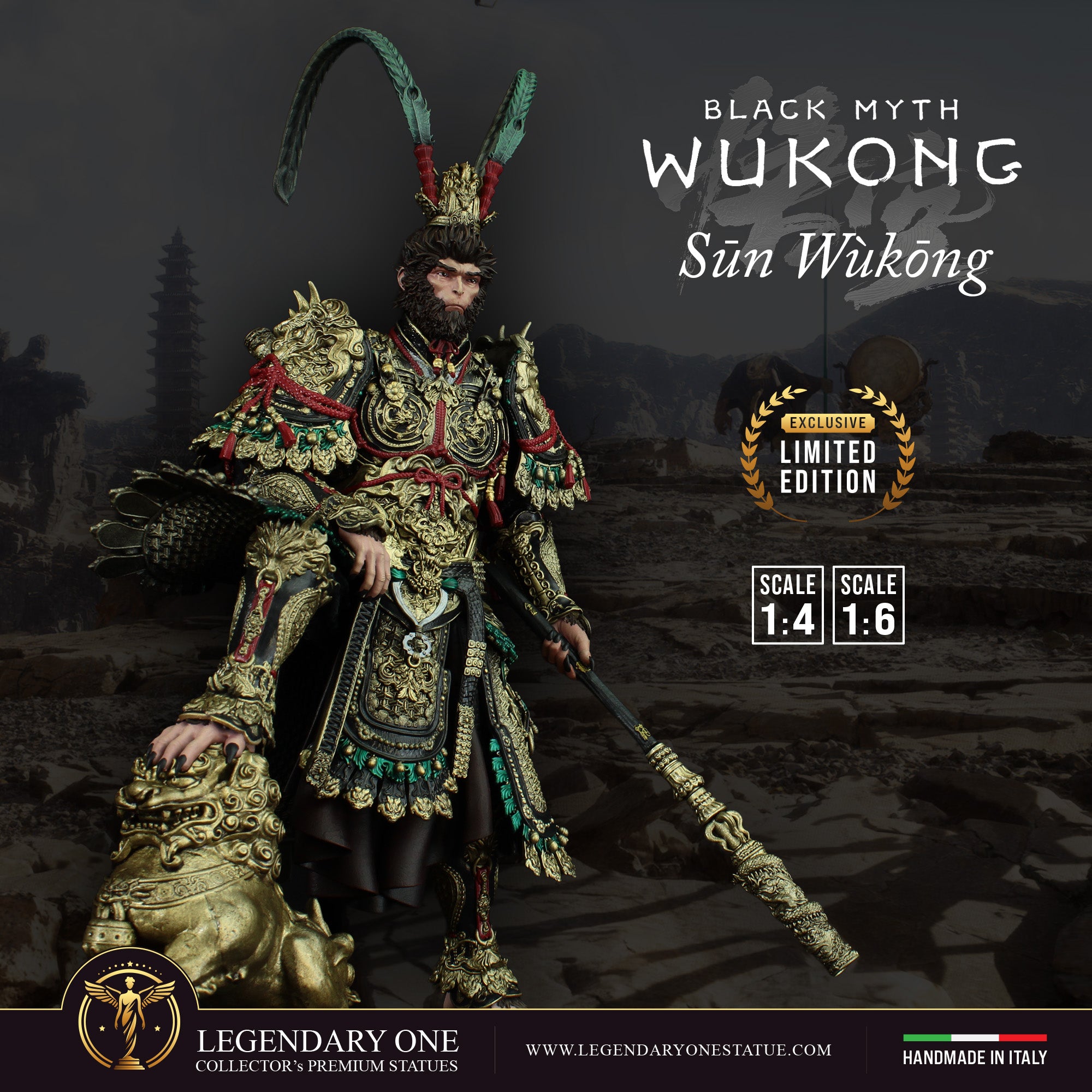 Sun Wukong Statua da collezione – Black Myth: Wukong Figure Esclusiva - scala 1:4