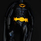 Batman Action Figure, statua di Bruce Wayne 45cm/12K Mantello in Vera Pelle e con Faro / Lampada Logo Batman, interpretato da Michael Keaton