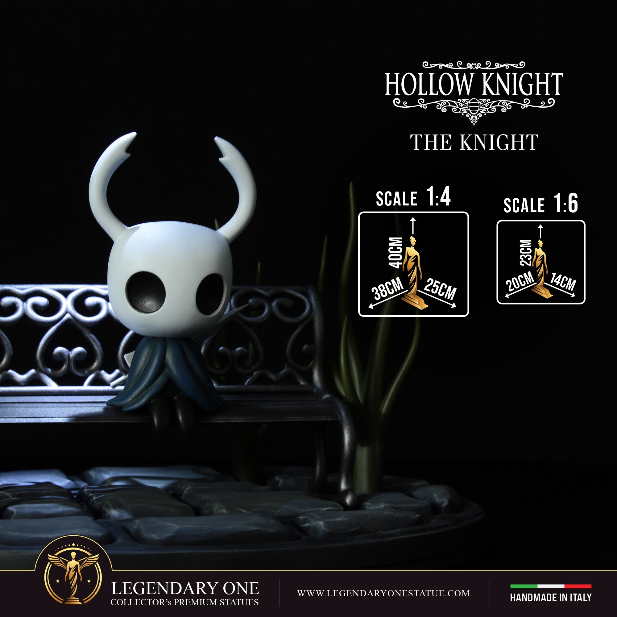 The Knight Statua da collezione – Hollow Knight Figure Esclusiva con Lampione LED – scala 1:4