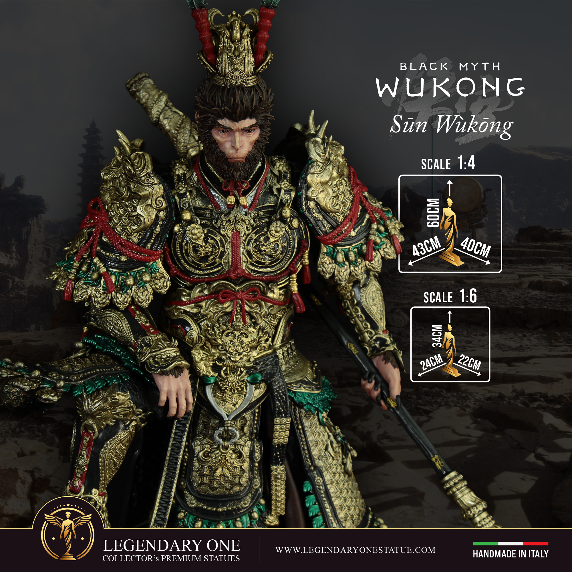 Sun Wukong Statua da collezione – Black Myth: Wukong Figure Esclusiva - scala 1:4