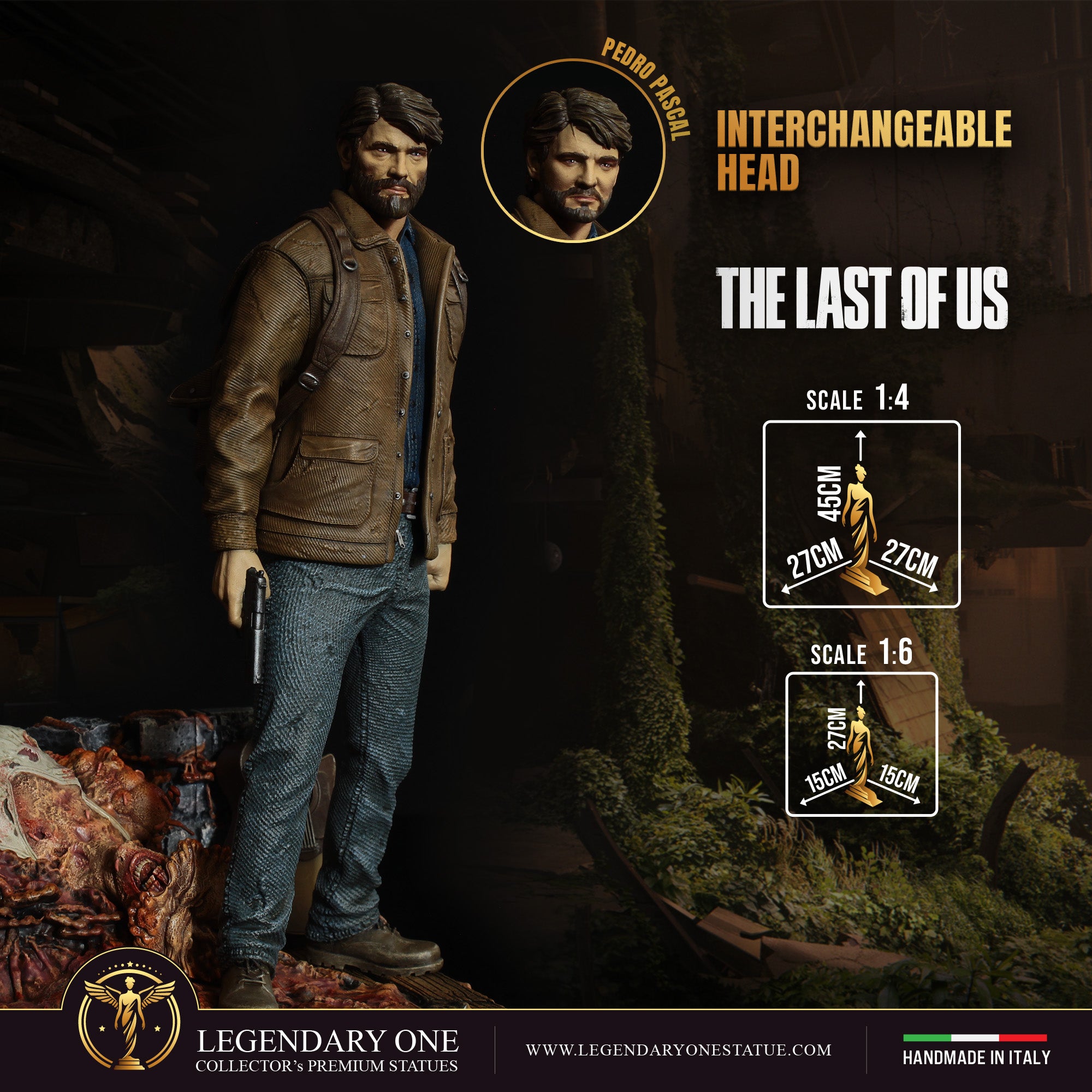 Joel Miller Statua da collezione Esclusiva - The Last of Us Figure Limited Edition - scala 1:4