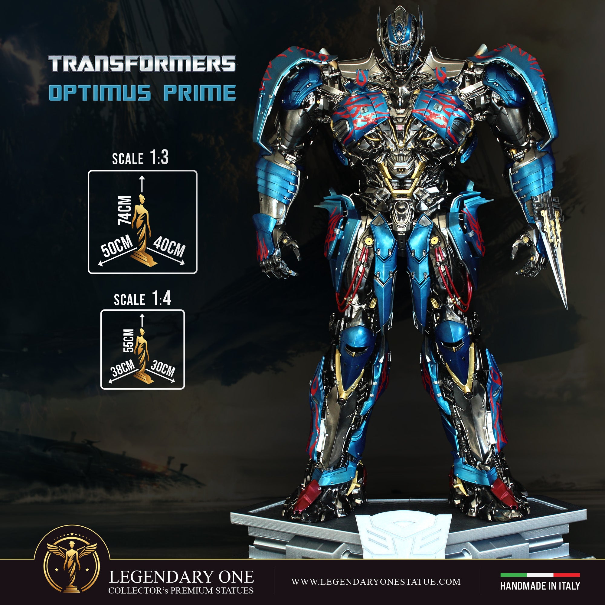 Optimus Prime Statua da collezione - Transformers 4 The Last Knigh Figure Esclusiva - scala 1:3