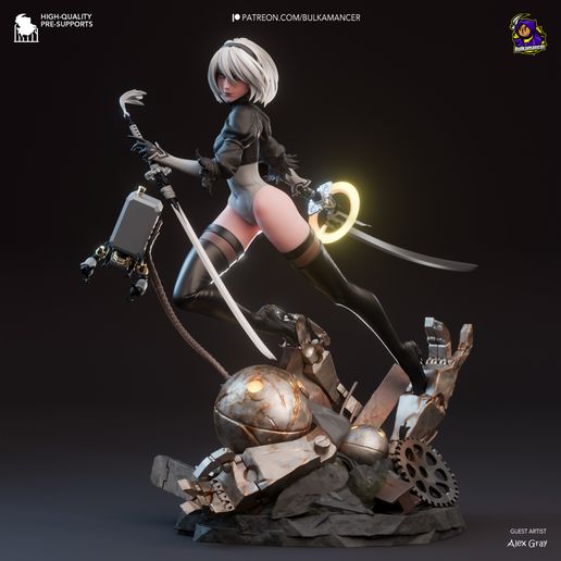 2B NieR Automata statua da collezione IceBreaker Series
