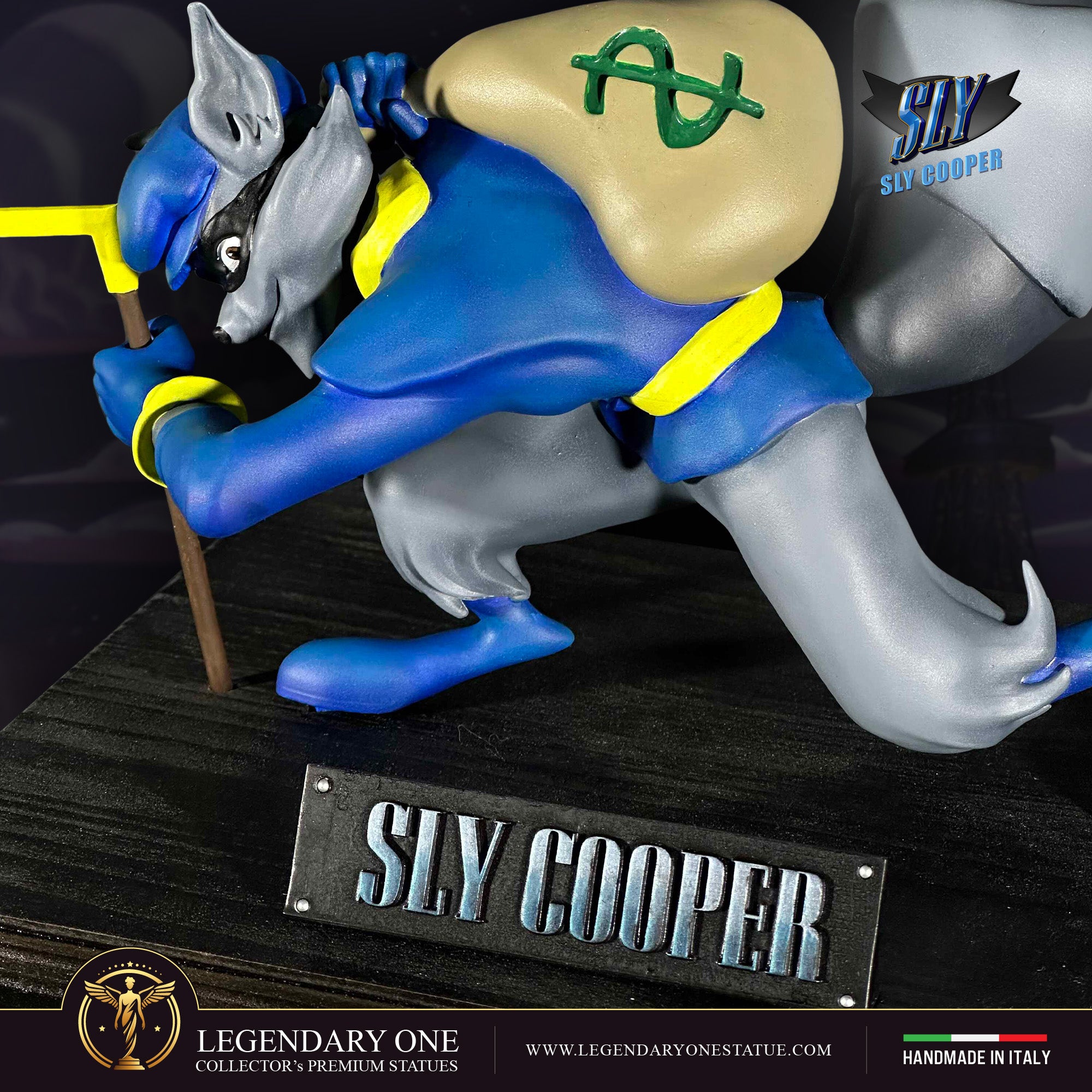 Sly Cooper Statua da collezione - Sly Cooper Figure esclusiva Real Game Color - scala 1:6