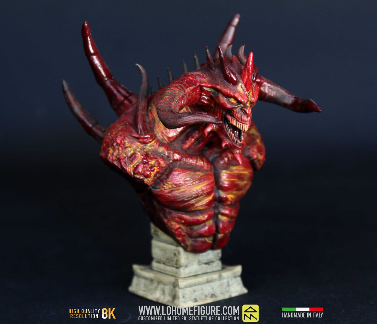 Diablo 4 Figure, statua da collezione di Mephisto personaggio di Diablo, Action Figure di Diablo Mephisto Figurine, 12k Made in Italy