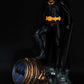 Batman Action Figure, statua di Bruce Wayne 45cm/12K Mantello in Vera Pelle e con Faro / Lampada Logo Batman, interpretato da Michael Keaton