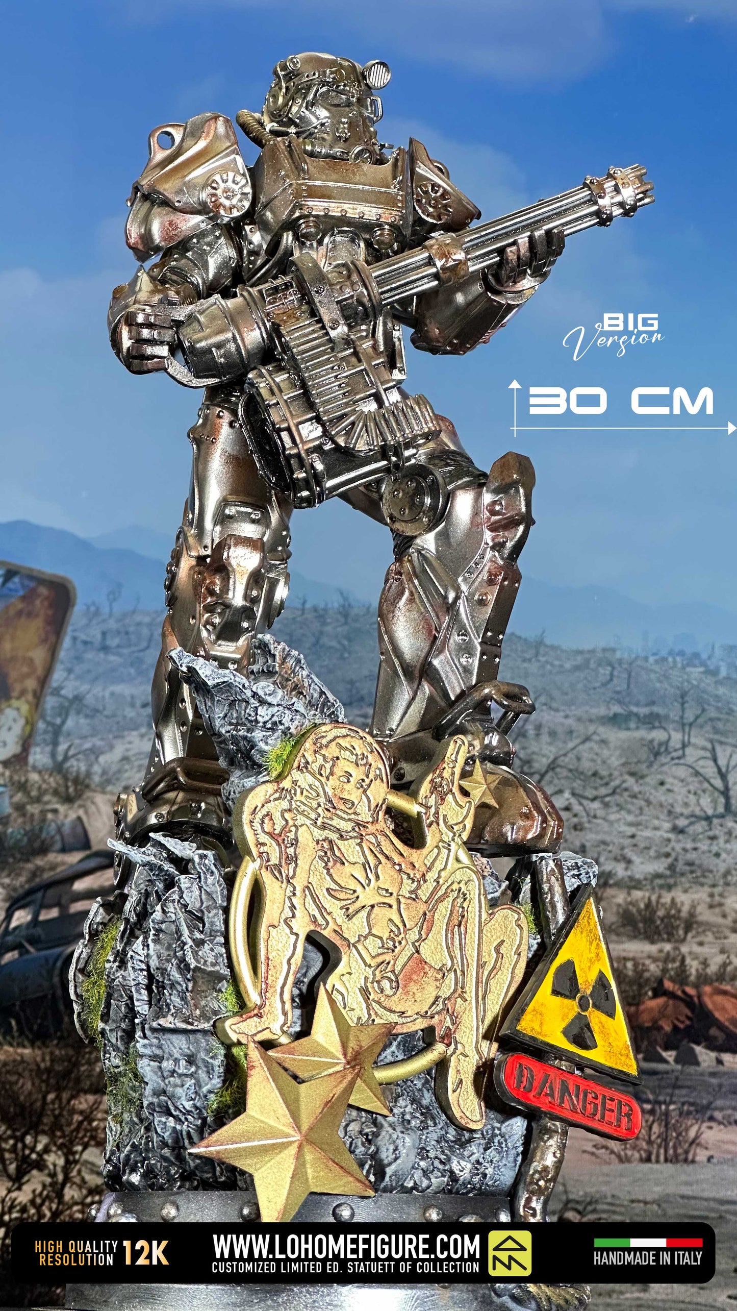 Fallout Figure T-60 armatura atomica Fallout 4 Statua da collezione di Fallout di 30cm realistica High Quality 12K Custom Limited Edition